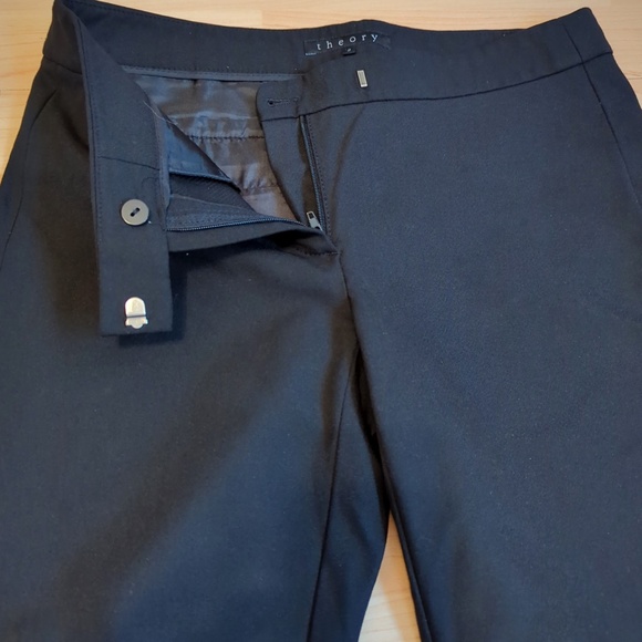 Theory Women’s Black Bootcut Dress Pants SZ 2 - Picture 9 of 13